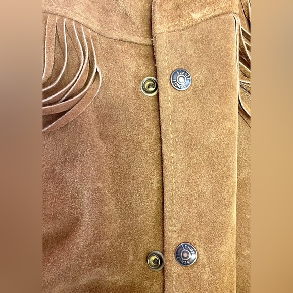 Western Schott Vintage 1970’s Leather Suede Fringe Jacket Made In The USA - Picture 6 of 8
